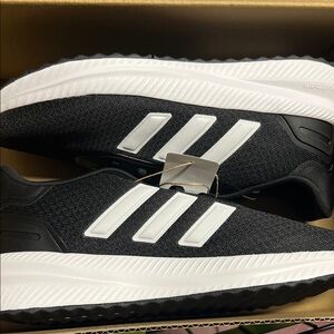 Adidas Black and White Running Shoes